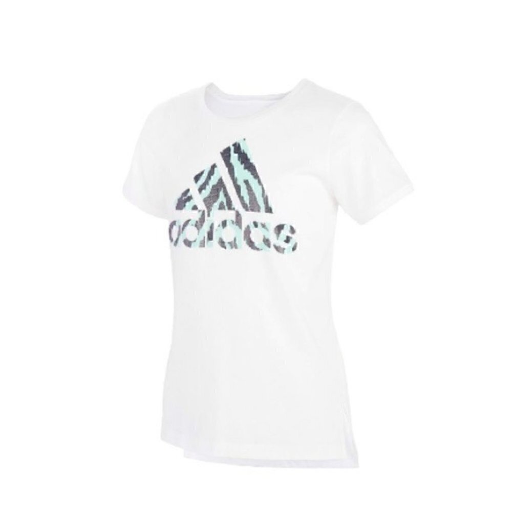New Big Girls Short Sleeve Graphic T-shirt white, tee shirt size XL